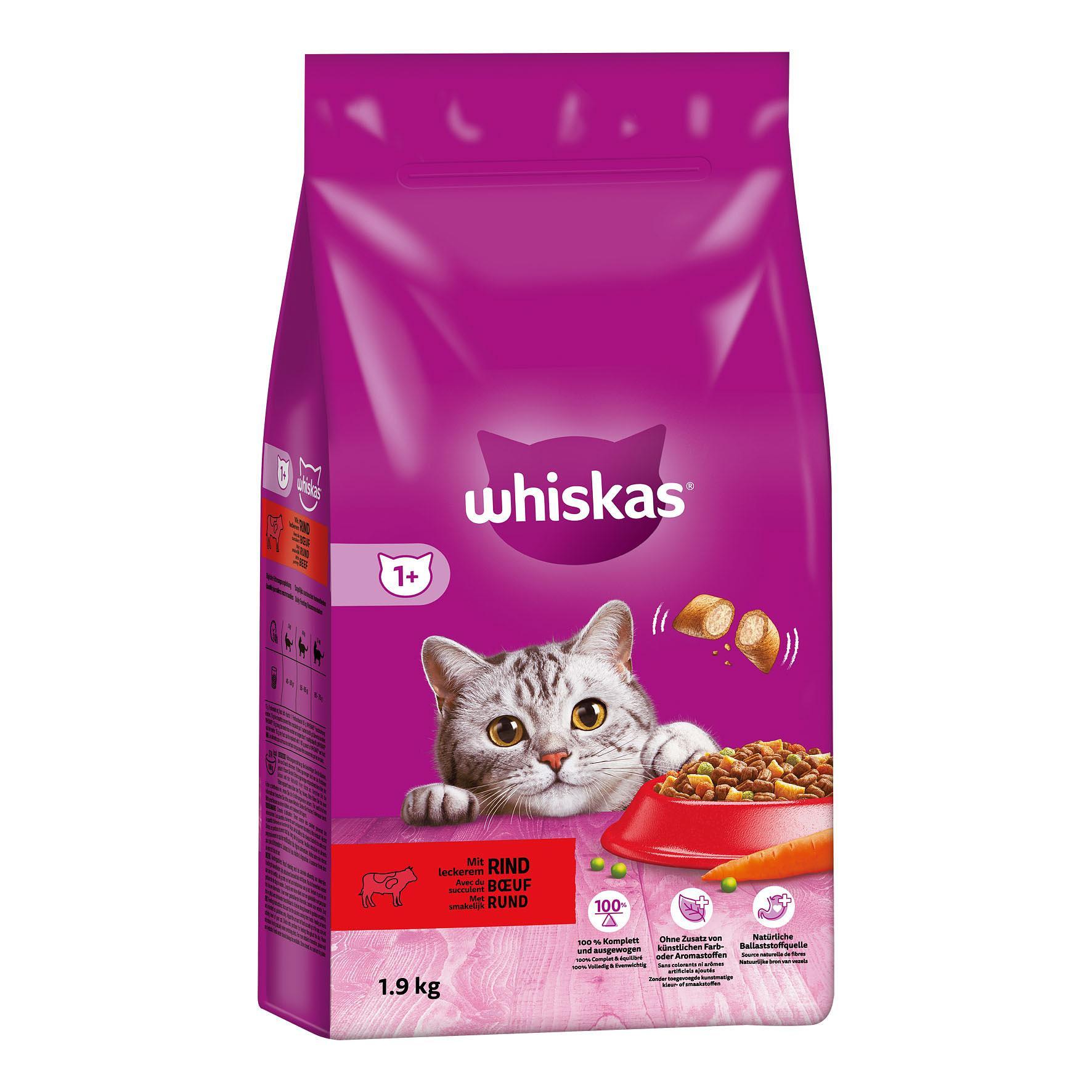 whiskas  Selezione di manzo secco 1+ 1.9Kg 