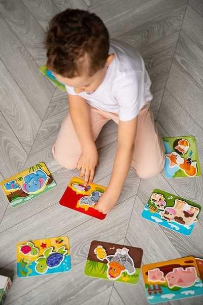 Montessori  Mutter und Baby - Mother and Baby - Lernspiel, Karten mit Klettverschluss Montessori® by Far far land 