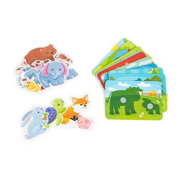 Jeu éducatif, Cartes plastiques avec velcro - Maman et Bébé Montessori® by Far far land