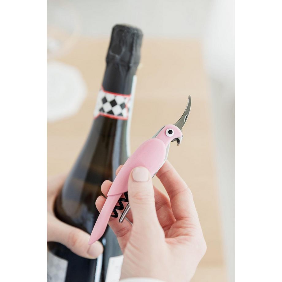Uberstar Ouvre-bouteille perruche rose  