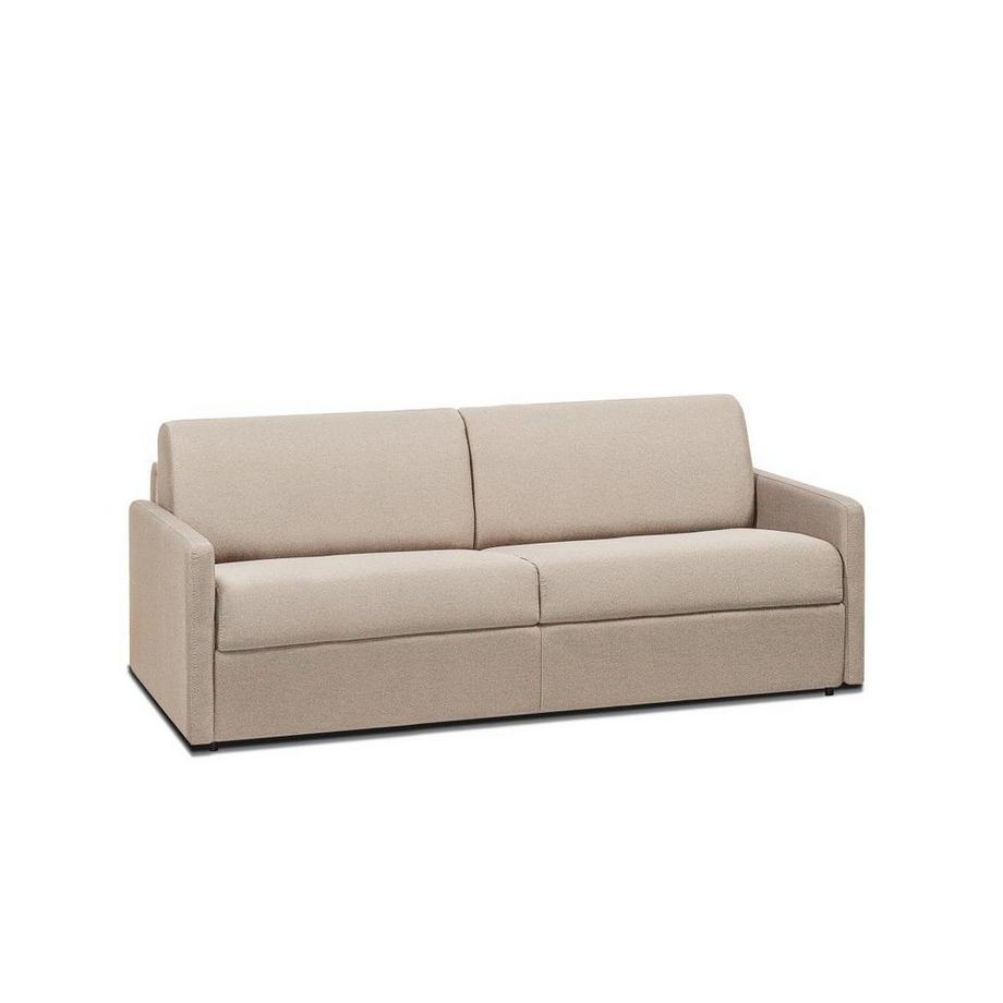 Vente-unique Canapé 4 places conible express en tissu CALIFE Couchage à  lattes largesMatelas  