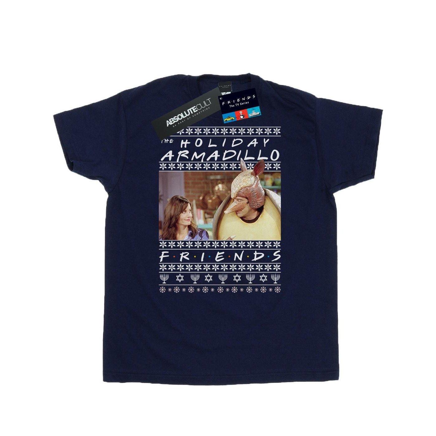 Image of Fair Isle Holiday Armadillo Tshirt Herren Marine S