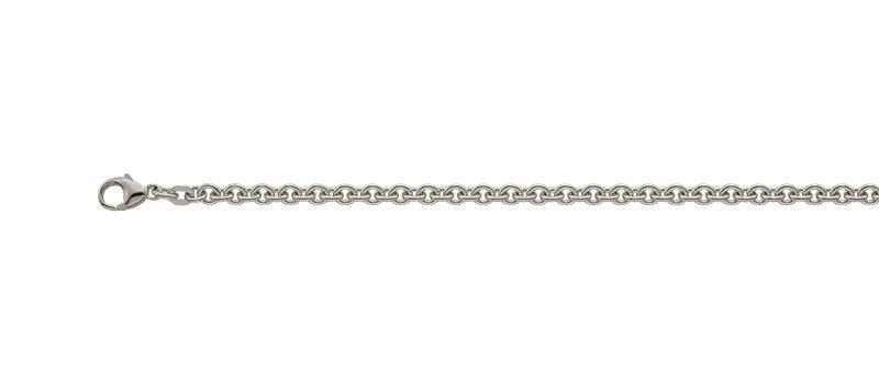 Image of Collier Rundanker Weissgold 750, 3.9mm, 40cm Damen Silber 40cm