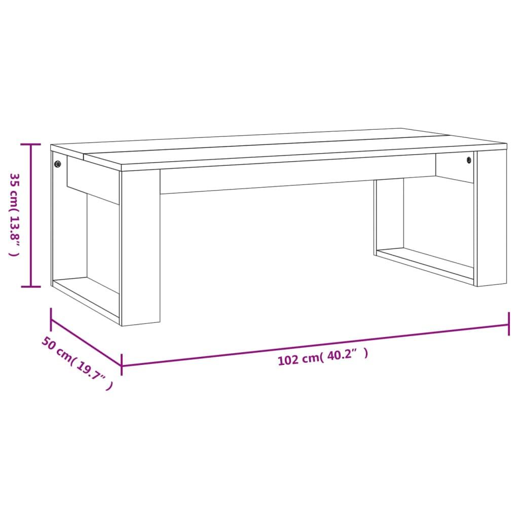 VidaXL Table basse bois d'ingénierie  