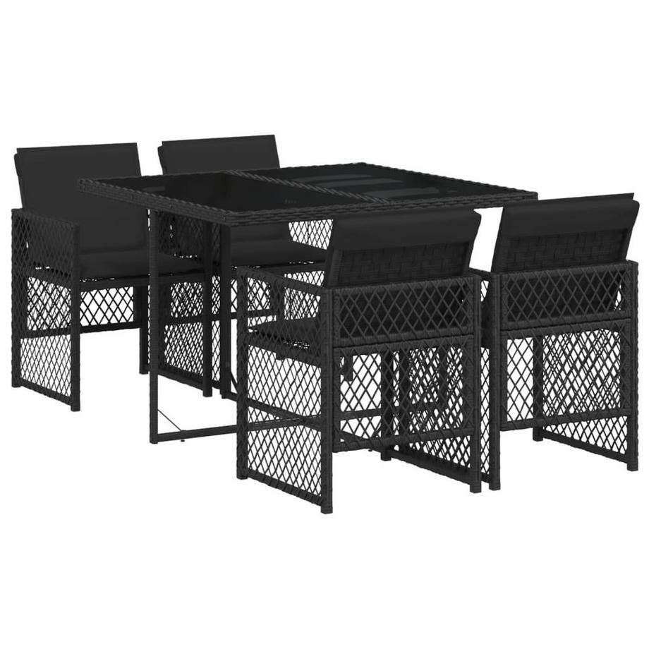 set da pranzo da giardino Polirattan