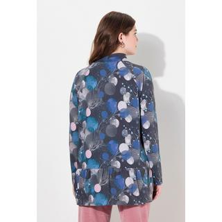 Ulla Popken T-shirt long Ligne A Col montant Manches longues Coton bio  