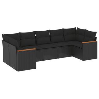 VidaXL set divano da giardino Polirattan  