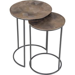 mutoni Table d'appoint Tulum (série de 2)  