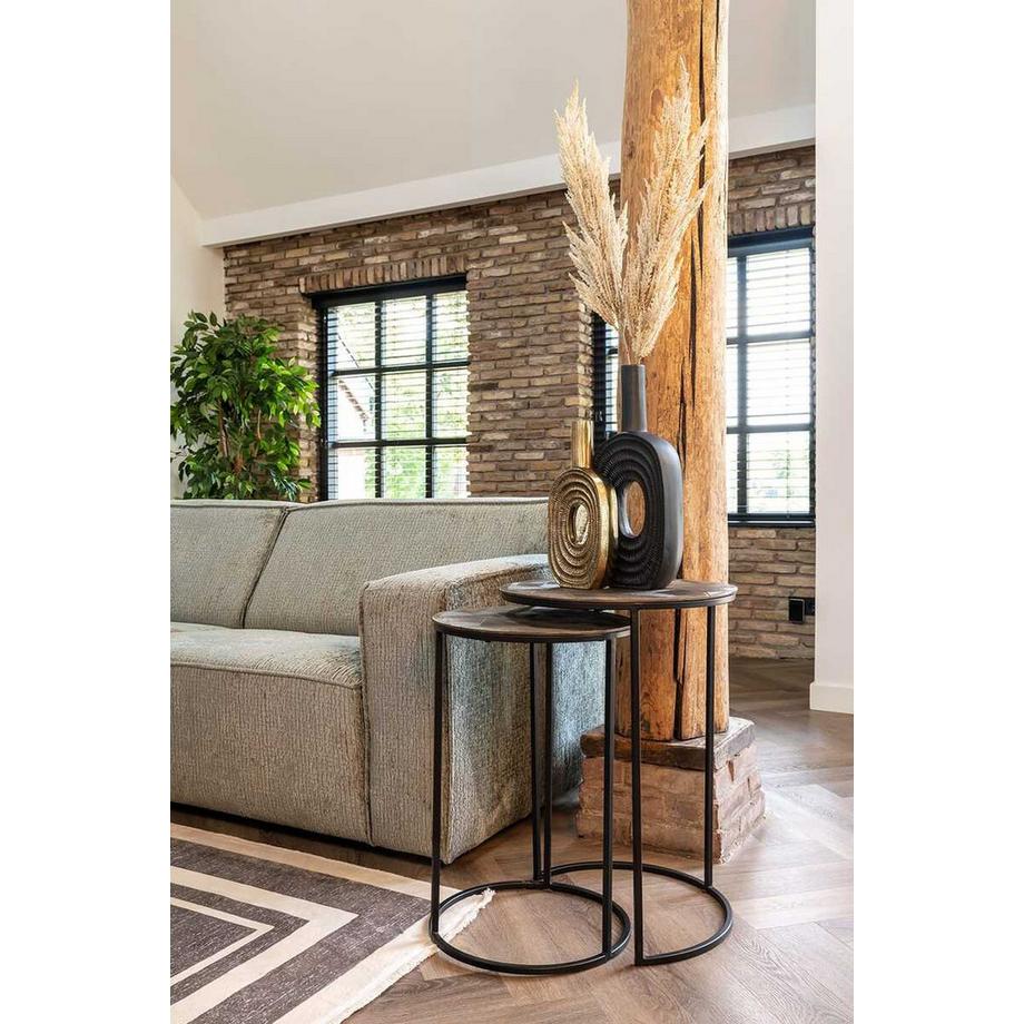 mutoni Table d'appoint Tulum (série de 2)  