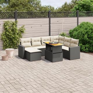 VidaXL set divano da giardino Polirattan  