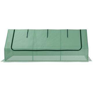 Northio Mini Serra In Pellicola Con Finestra In Rete, Telaio Freddo Resistente Ai Raggi Uv Per La Coltivazione In Giardino, Pellicola In Pe, Verde, 240 X 90 X 90 Cm  