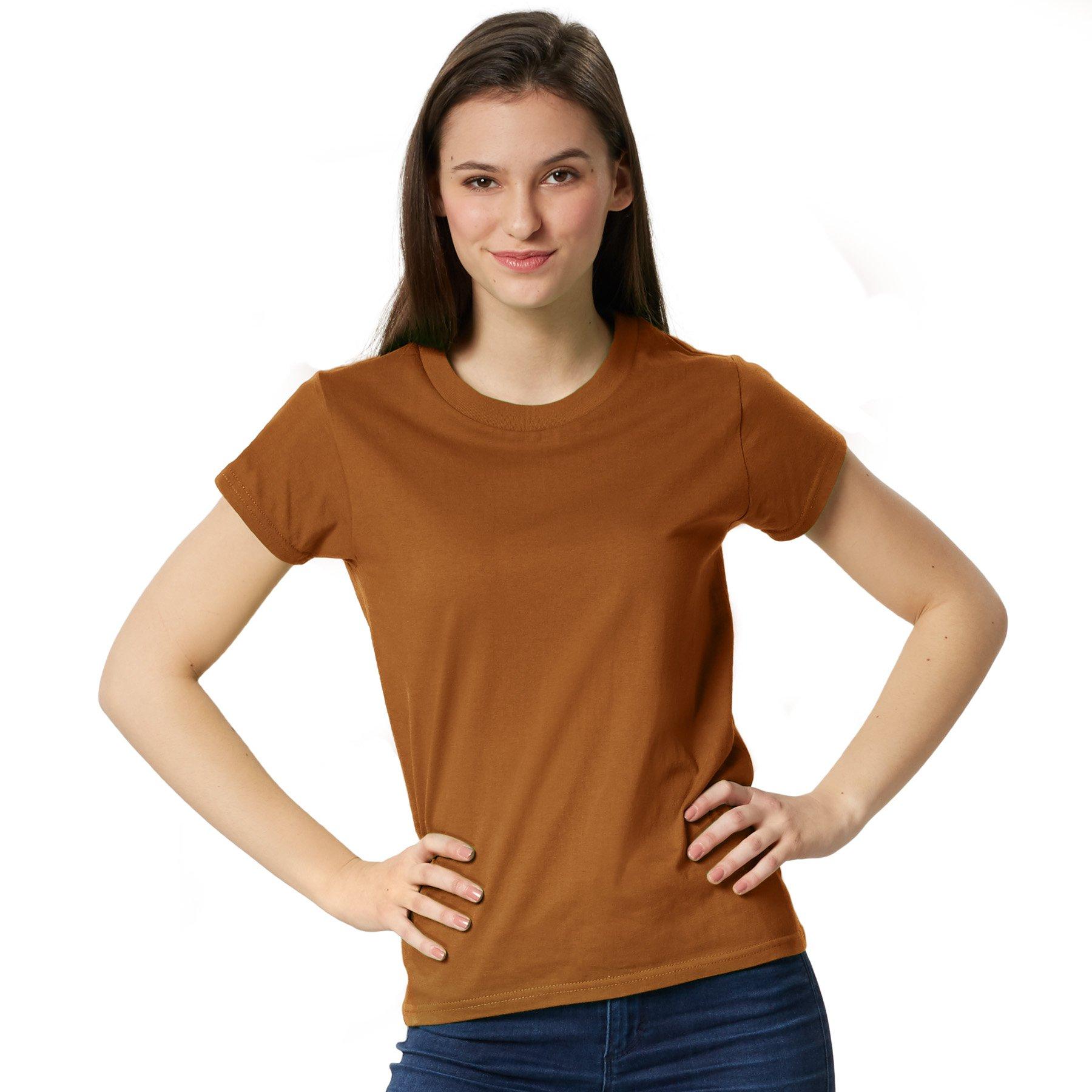 Image of T-shirt Frauen Damen Braun XL