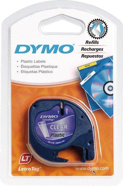 Dymo  DYMO LT Cassetta nastro Colore Nastro: Trasparente Colore carattere: Nero 12 mm 4 m S0721530 
