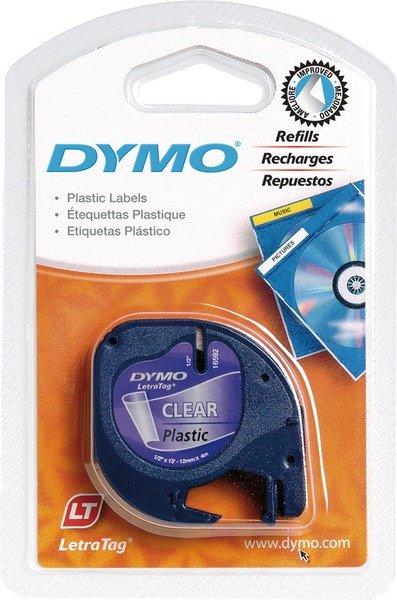 Image of Dymo DYMO Schriftband LetraTag 12mmx4m S0721530 schwarz/transparent - ONE SIZE