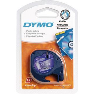 Dymo  DYMO Schriftband LetraTag 12mmx4m S0721530 schwarz/transparent 