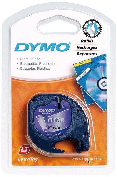 Dymo  DYMO Schriftband LetraTag 12mmx4m S0721530 schwarz/transparent 