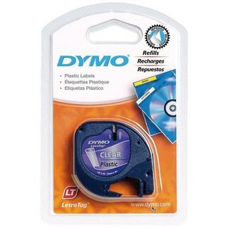Dymo  DYMO Schriftband LetraTag 12mmx4m S0721530 schwarz/transparent 