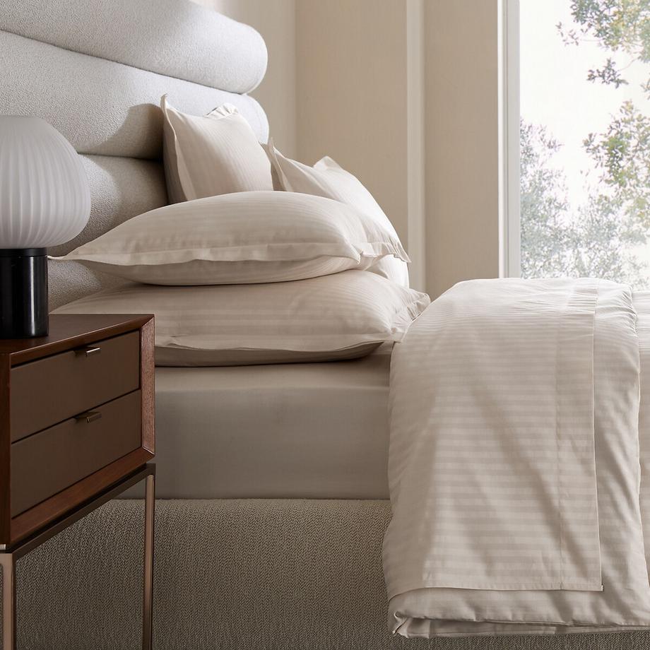 Taie d'oreiller en satin de coton