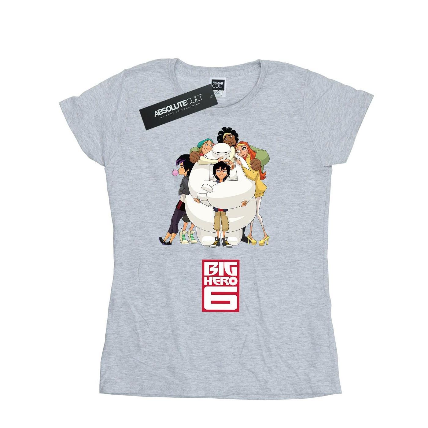 Image of Big Hero 6 Baymax Hug Tshirt Damen Grau S