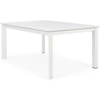 mutoni Table de jardin extensible Konnor160x110 / 160 blanc  