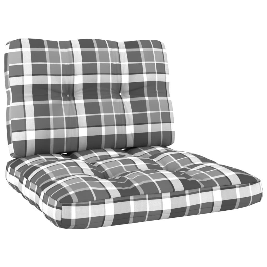 Image of Palettensofa-Kissen 2 Stk. Karomuster Palettensofa-Kissen 2 Stk. Karomuster