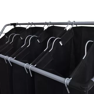 VidaXL  Trieuse à linge acier 
