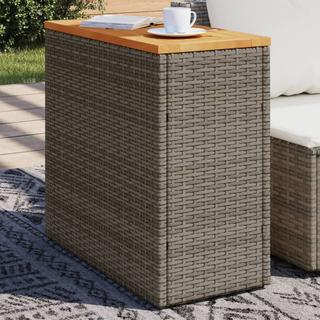 VidaXL Table d'appoint de jardin rotin synthétique  