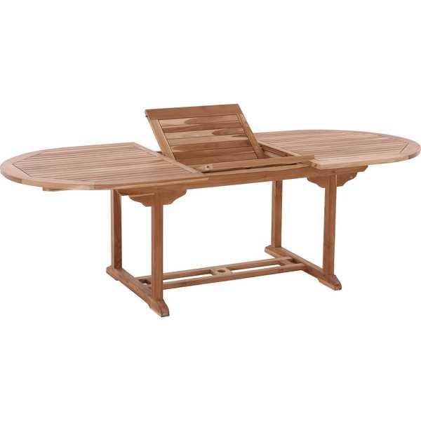 mutoni Gartentisch Teak ausziehbar oval 180-240x100  