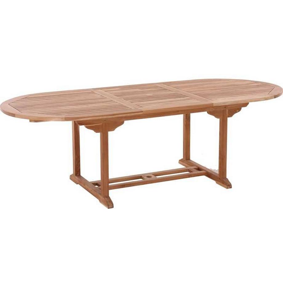 mutoni Gartentisch Teak ausziehbar oval 180-240x100  