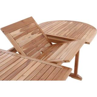 mutoni Gartentisch Teak ausziehbar oval 180-240x100  