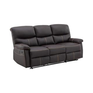 Vente-unique Couchgarnitur Relax 3+2+1 - Kunstleder - Braun - CANBY  