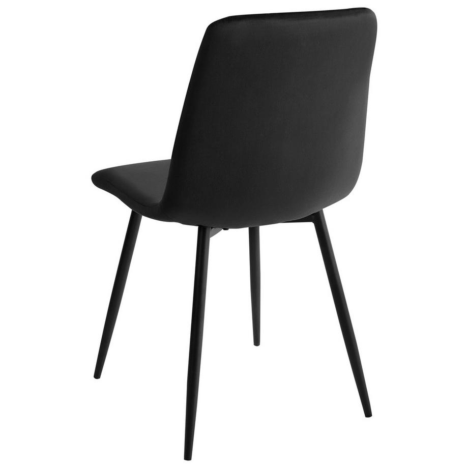 Beliani Esszimmerstuhl 4er Set aus Samtstoff Modern HAVRE  