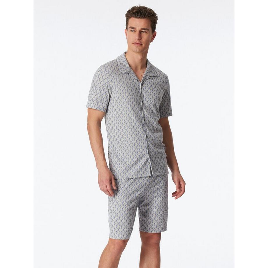 Schiesser Pyjama Chemise Manches Courtes et Short Set  