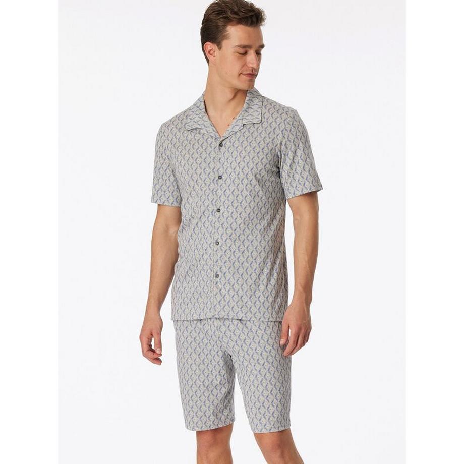 Schiesser Pyjama Chemise Manches Courtes et Short Set  