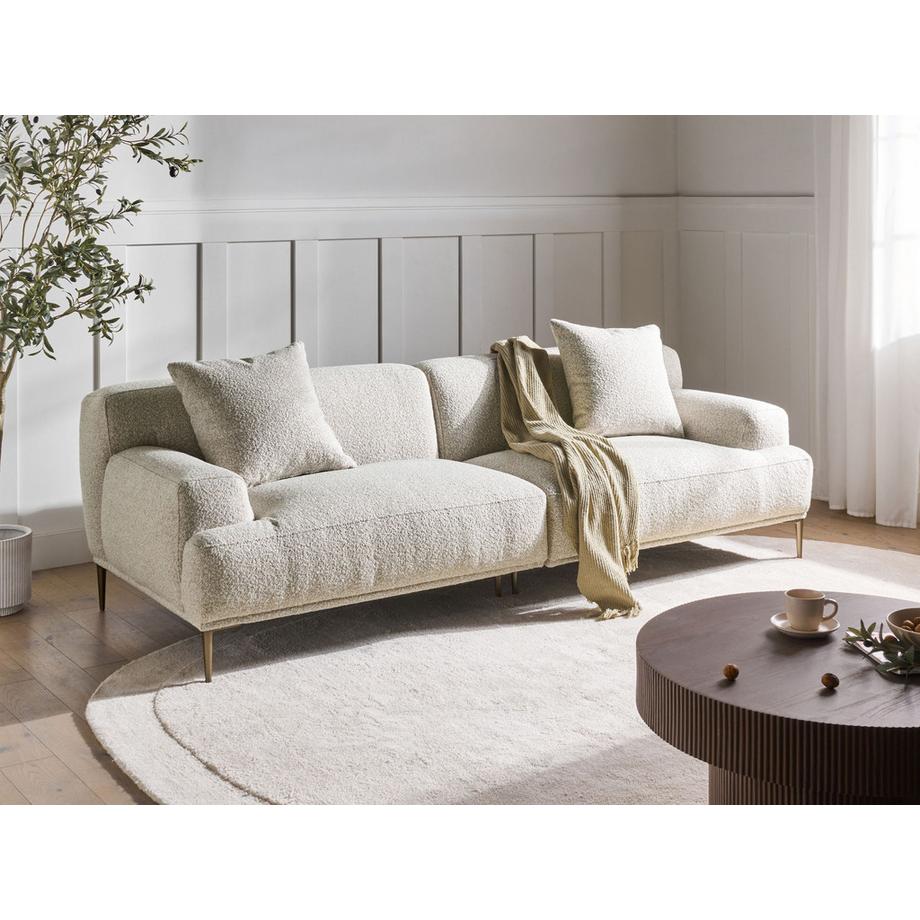 Beliani Canapé 3 places en Bouclé Scandinave MATILA  