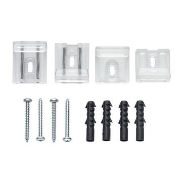 Fermagli per specchi B transparente / 4pz