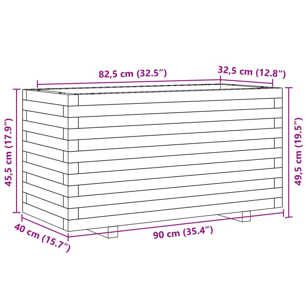 VidaXL Jardinière bois de pin  