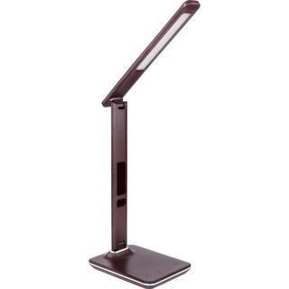 mutoni Lampe de table Tanna en plastique brun foncé 1xLED  