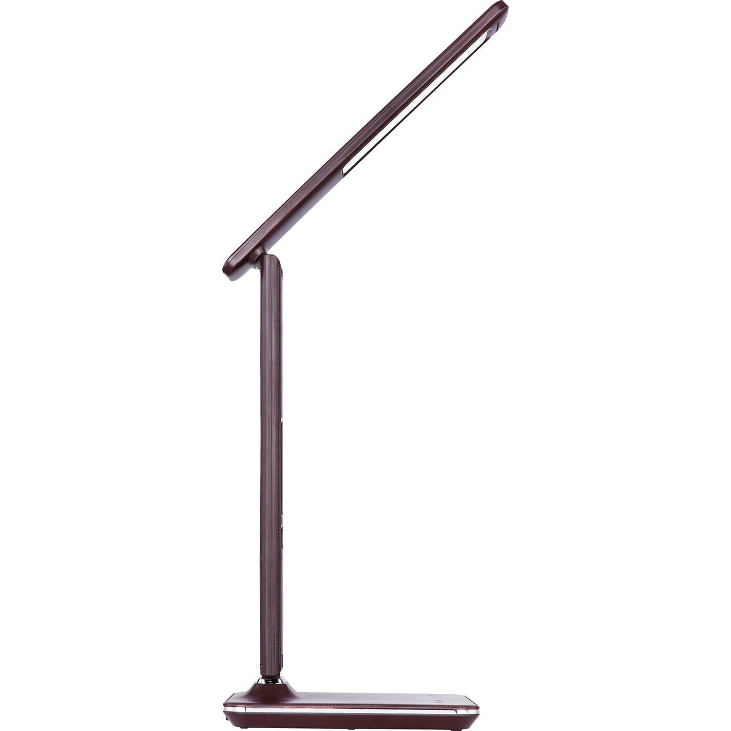 mutoni Lampe de table Tanna en plastique brun foncé 1xLED  