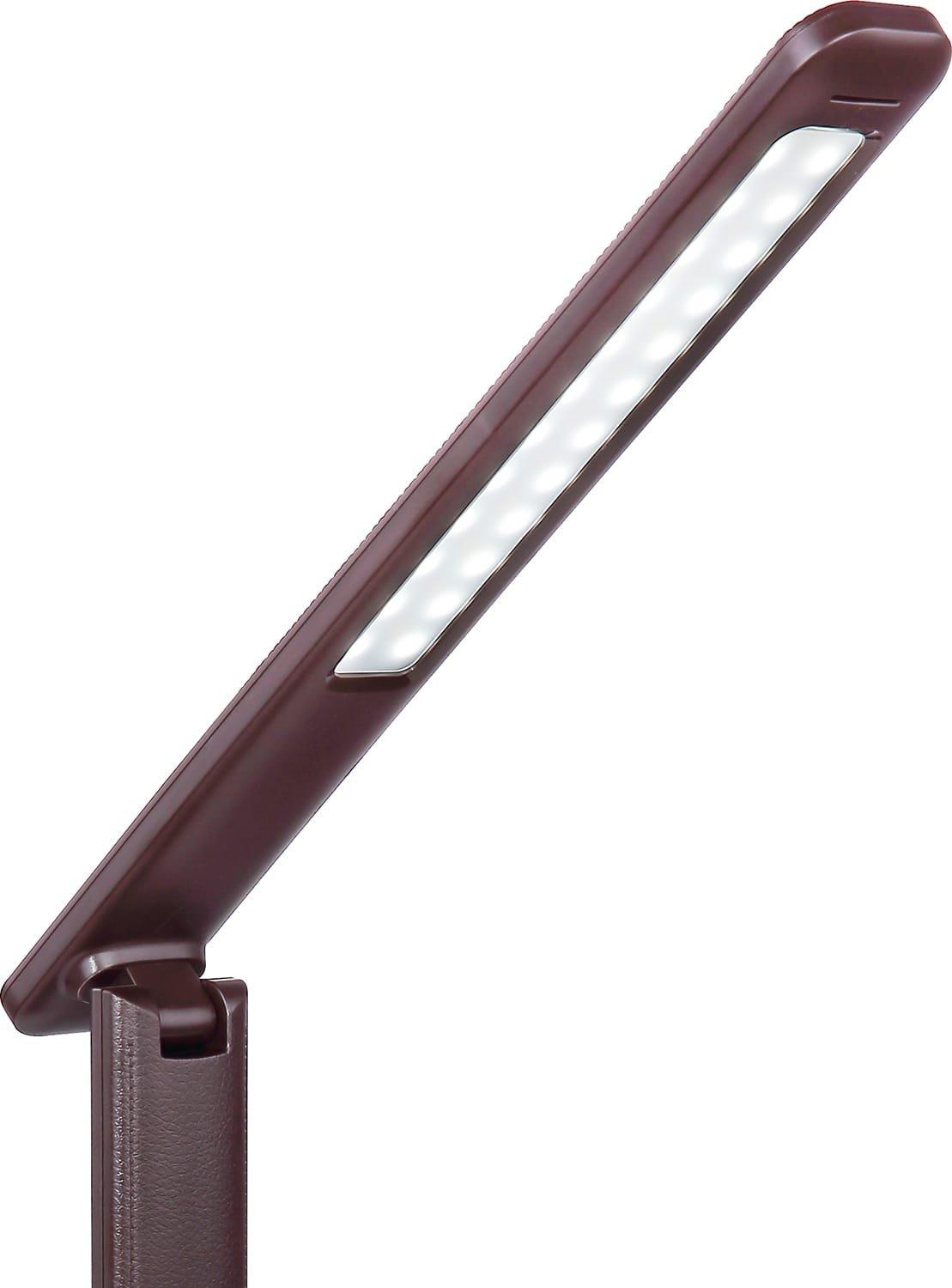 mutoni Lampe de table Tanna en plastique brun foncé 1xLED  