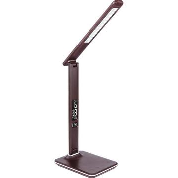 Lampe de table Tanna en plastique brun foncé 1xLED