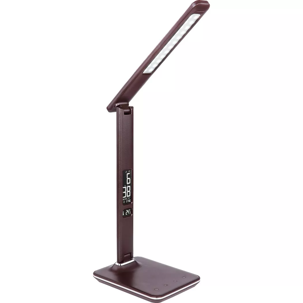 mutoni – Tischleuchte Tanna Kunststoff dunkel 1xLED, One Size, Braun