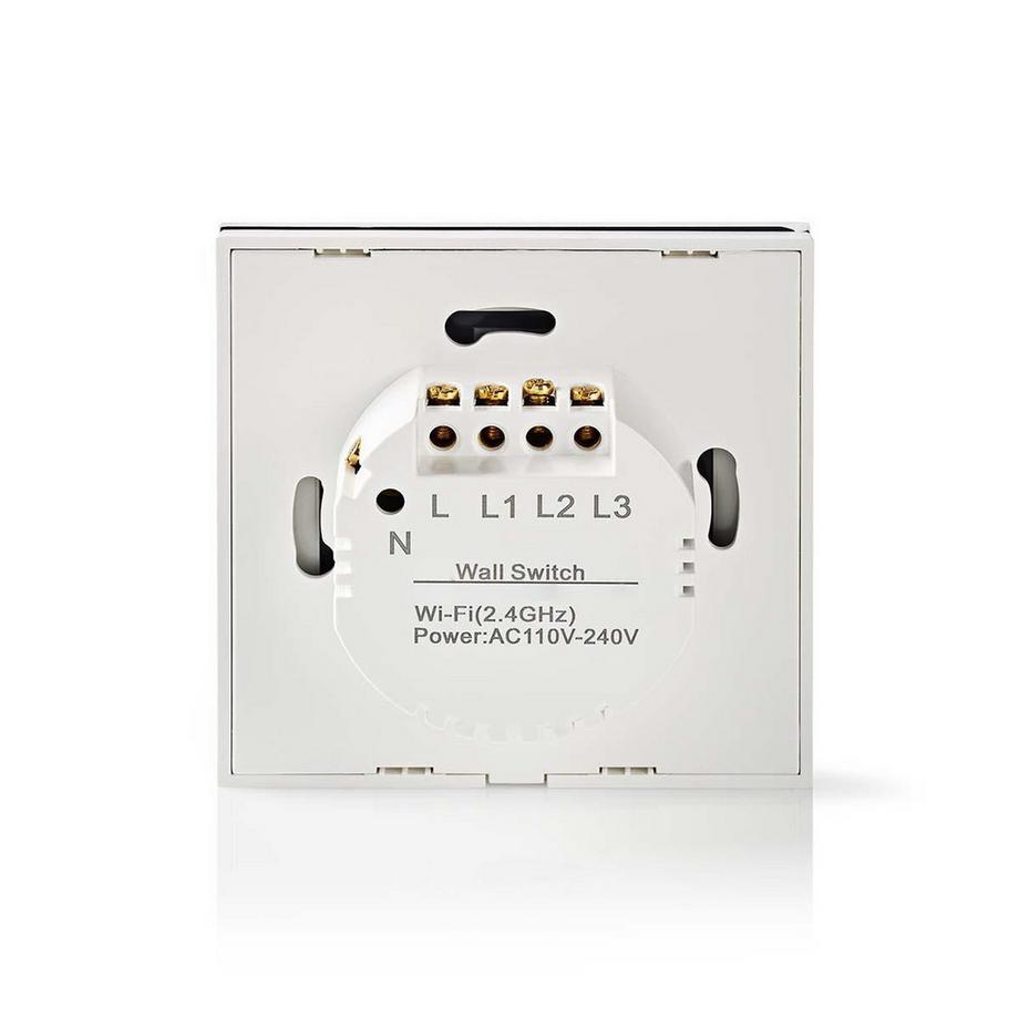 Nedis  SmartLife Switch | Wi-Fi | Regenschirm / Vorhang / Jalousie | Wandhalterung | 300 W | Android™ / IOS | Glas | Weiß 