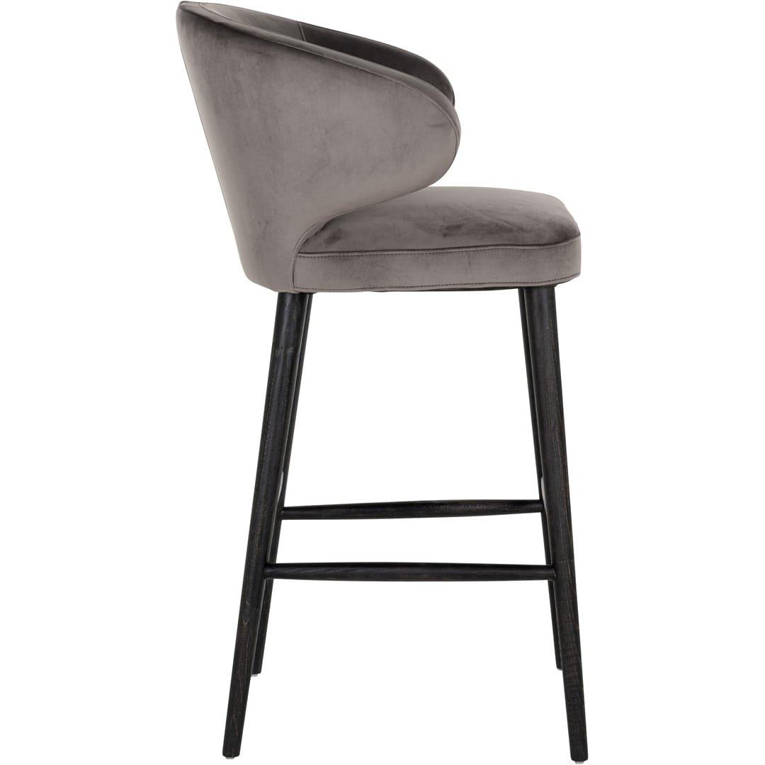 mutoni Chaise de bar Indigo gris noir 106  