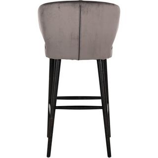 mutoni Chaise de bar Indigo gris noir 106  