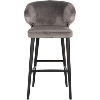 mutoni Chaise de bar Indigo gris noir 106  