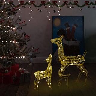 VidaXL decorazione natalizia famiglia di renne  