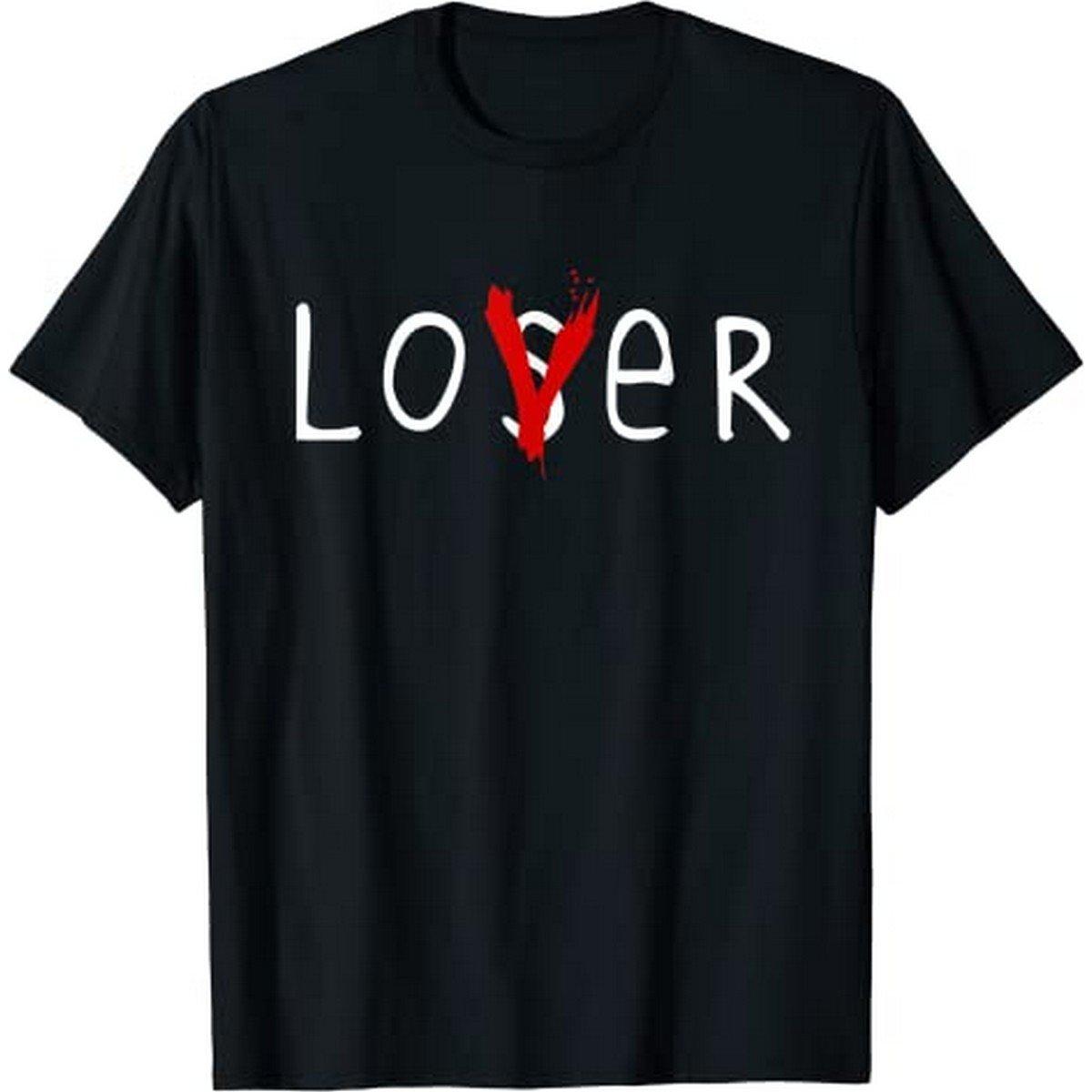 Image of Loser Lover Tshirt Herren Schwarz M