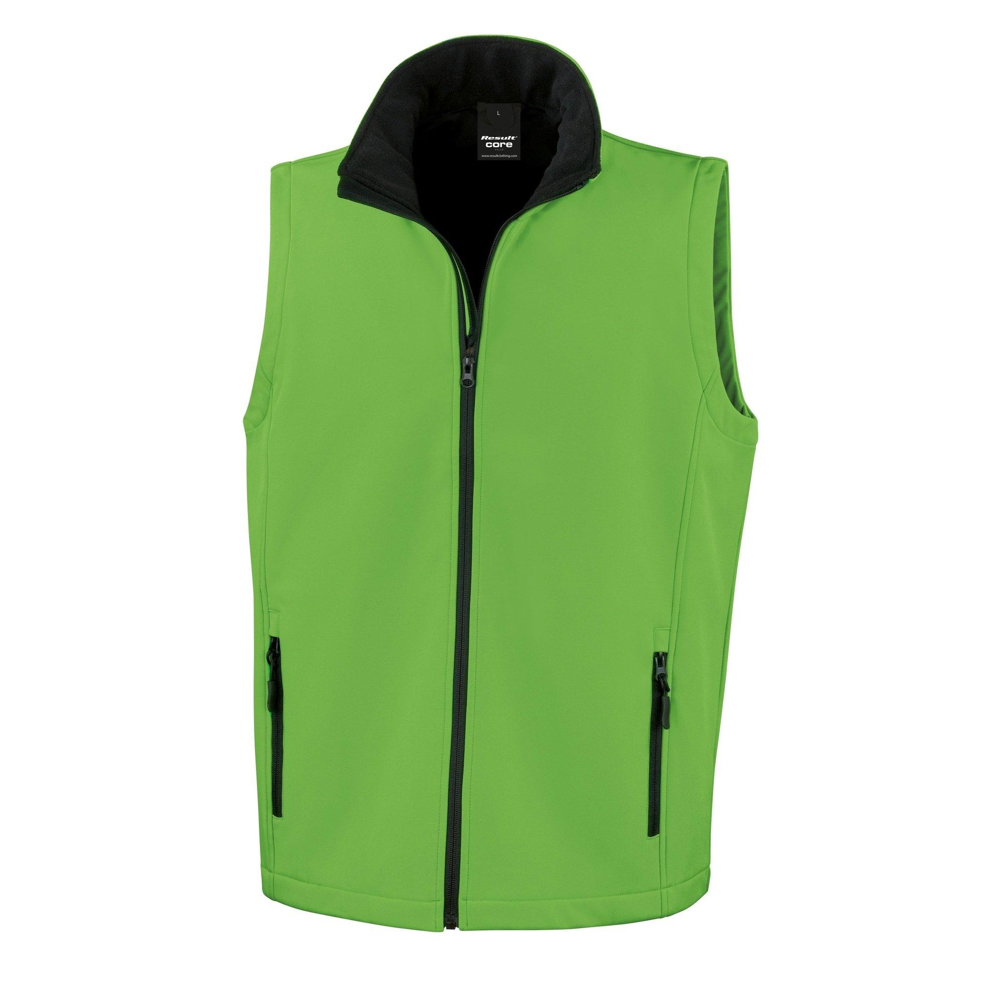 Image of Core Softshell Bodywarmer Gilet Herren Grün L