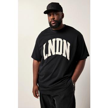 T-Shirt, Halbarm, oversized, Brustprint